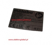 Tabliczka znamionowa - Metabo